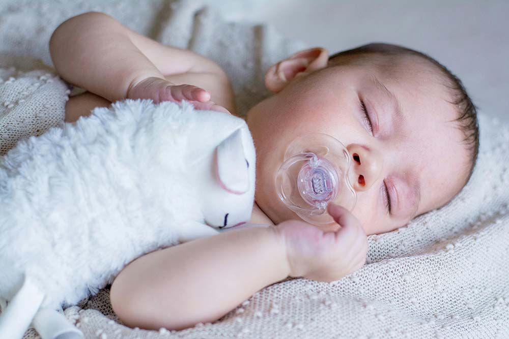 start training if newborn only sleeps when held